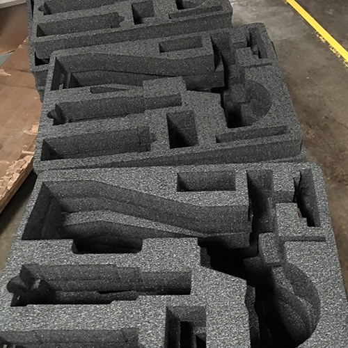 Protective foam inserts manufactured at Larson Packaging Company. 