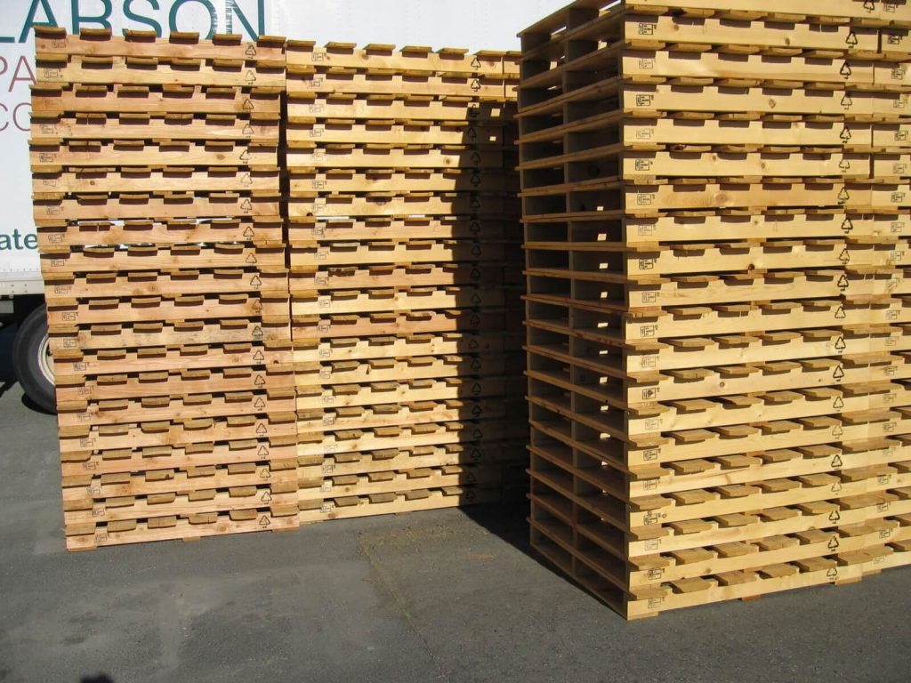 The stringer pallet is the most commonly used pallet in the United States, with the most common size being 48 x 40".