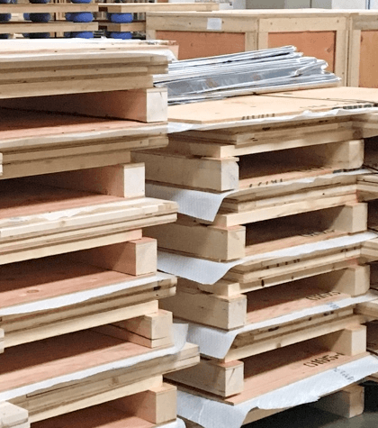 We customize Stringer, Block and custom pallets for your specific unit load size, handling environment, and shipping requirements.