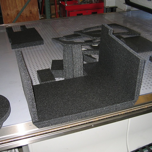 Foam can be cut into many shapes to suit the product and glued together