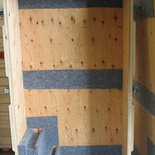 Foam lining  as shown here is often used in LPC crates