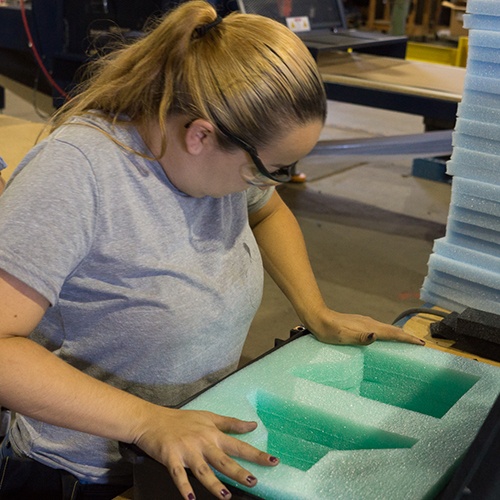 LPC team members are experts in the design and manufacturing of custom foam box inserts
