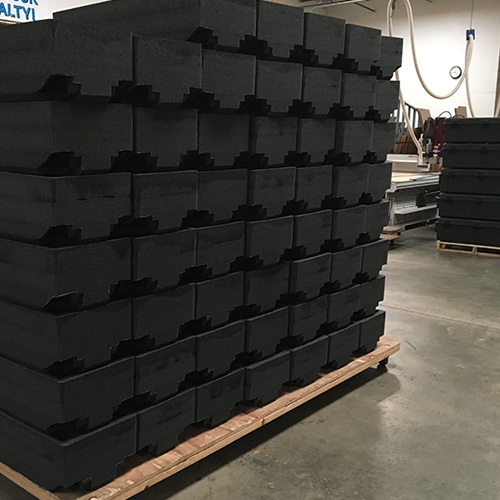LPC has extensive experience designing and manufacturing foam packaging for applications ranging from simple end caps to complex cushioning systems for server racks and industrial equipment