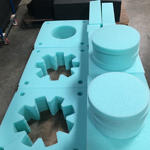 Larson Packaging Company maintains an inventory of many types of foam and can design
and fabricate foam packaging on short notice in virtually any quantity