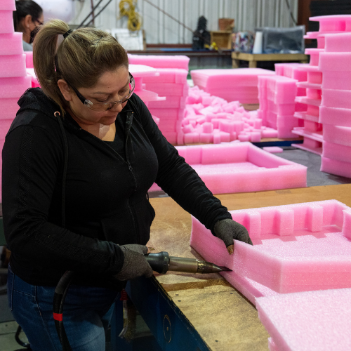LPC team members are experts in the design and manufacturing of custom foam box inserts