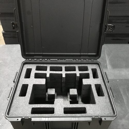 SKB cases with custom foam insert to safely secure equipment