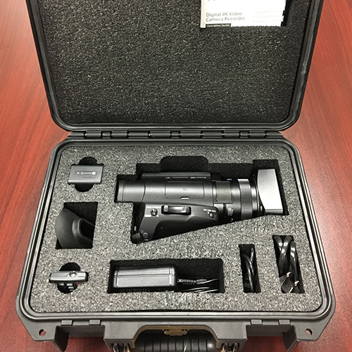 Store sensitive equipment safely with a Pelican case and interior foam insert